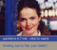 Existing just to pay your debts?